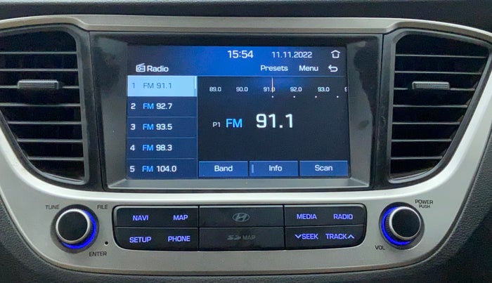 2019 Hyundai Verna 1.6 SX VTVT, Petrol, Manual, 36,614 km, Infotainment System