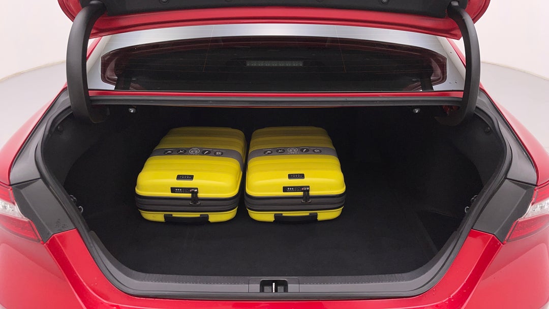 Boot Inside View with Luggage