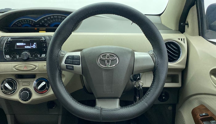 2014 Toyota Etios V SP, Petrol, Manual, 34,364 km, Steering Wheel Close Up