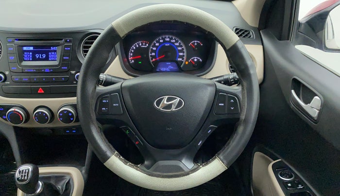 2015 Hyundai Grand i10 SPORTZ 1.2 KAPPA VTVT, Petrol, Manual, 45,899 km, Steering Wheel Close Up