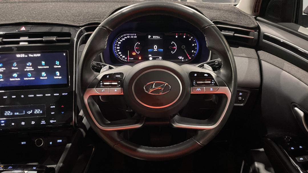 2022 Hyundai Tucson Elite (AWD), Automatic, 52718 km, Steering Wheel Close-up