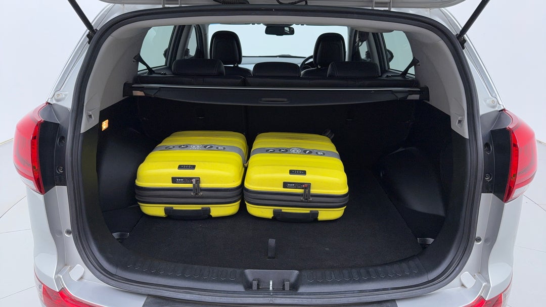 Boot Inside View with Luggage