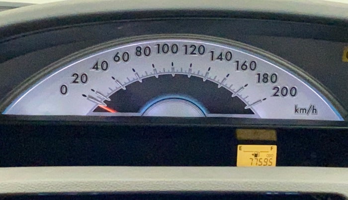 2011 Toyota Etios Liva G, Petrol, Manual, 77,595 km, Odometer Image