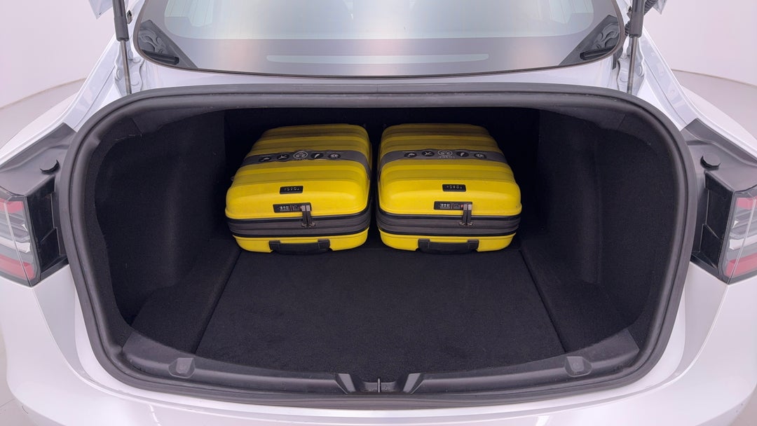 2019 Tesla Model 3 Long Range AWD, Automatic, 56203 km, Boot Inside View with Luggage