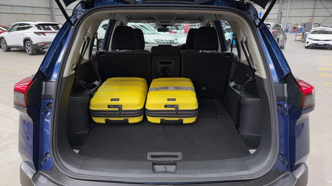2024 Nissan X-trail St (4WD) 7 Seat, Automatic, 57416 km, Boot Inside View with Luggage