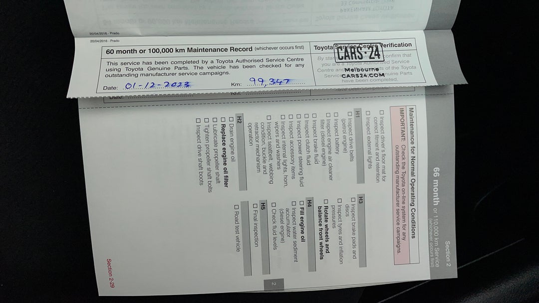 2017 Toyota Landcruiser Prado Gx (4x4), Automatic, 99350 km, Service History