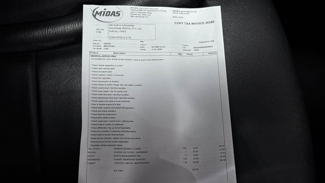 2018 Mercedes-benz C300 -, Automatic, 77578 km, Service History