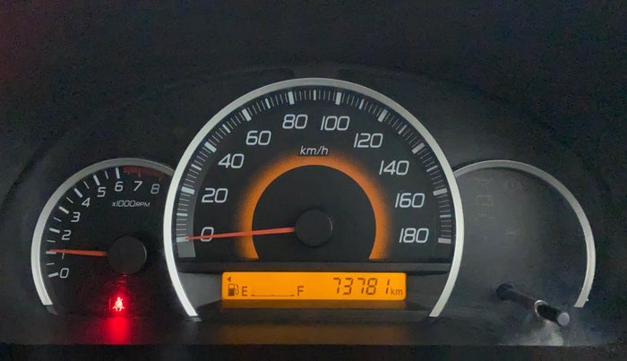 2015 Maruti Wagon R 1.0 VXI, Petrol, Manual, 73,780 km, Odometer Image