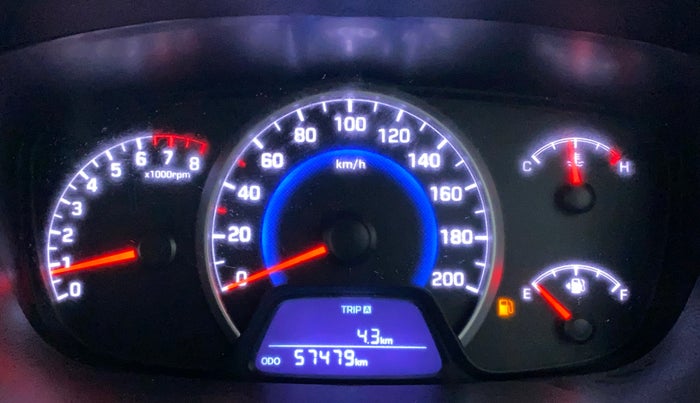 2016 Hyundai Grand i10 SPORTZ 1.2 KAPPA VTVT, Petrol, Manual, 57,479 km, Odometer Image
