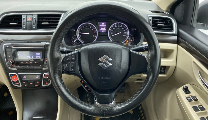 2016 Maruti Ciaz ZXI, Petrol, Manual, 32,872 km, Steering Wheel Close Up