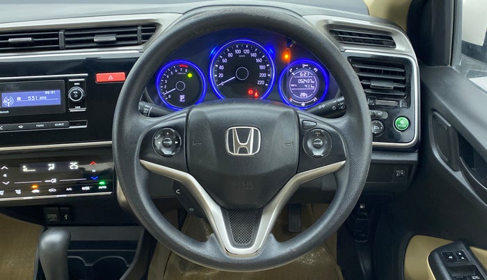 2015 Honda City SV CVT PETROL, Petrol, Automatic, 52,505 km, Steering Wheel Close Up