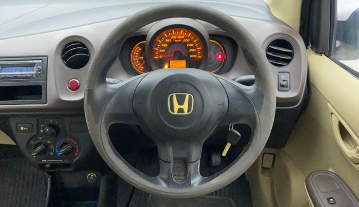 2013 Honda Amaze 1.2L I-VTEC EX, CNG, Manual, 93,278 km, Steering Wheel Close Up