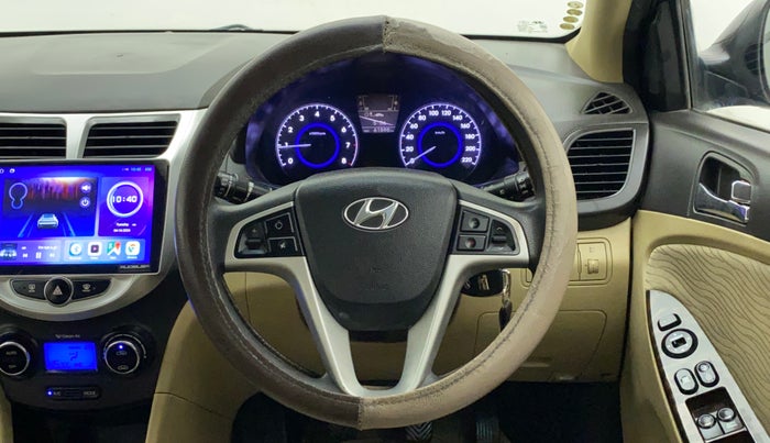 2013 Hyundai Verna FLUIDIC 1.6 VTVT SX, Petrol, Manual, 61,597 km, Steering Wheel Close Up