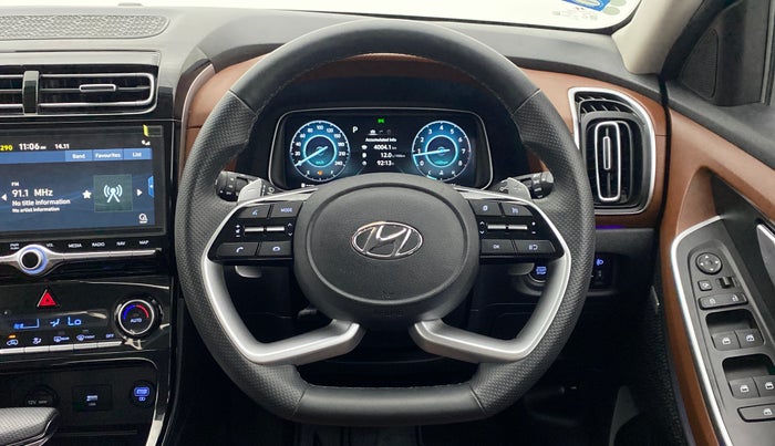 2021 Hyundai ALCAZAR PLATINUM (O) 6STR 2.0 AT, Petrol, Automatic, 4,034 km, Steering Wheel Close Up