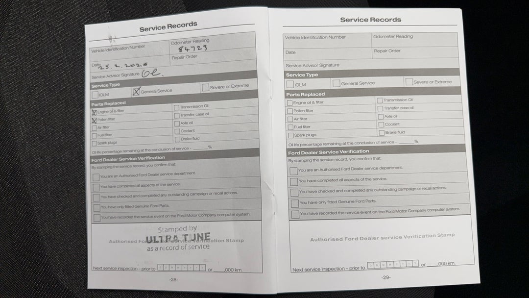 2022 Ford Ranger Xls 2.0 (4x4), Automatic, 97530 km, Service History