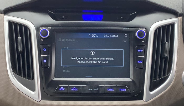 2018 Hyundai Creta SX 1.6 PETROL, Petrol, Manual, 31,221 km, Infotainment system - GPS Card not working/missing