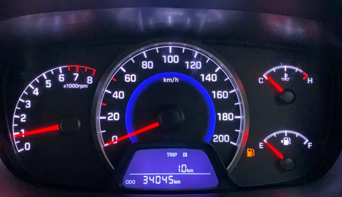 2016 Hyundai Grand i10 SPORTZ 1.2 KAPPA VTVT, Petrol, Manual, 34,351 km, Odometer Image