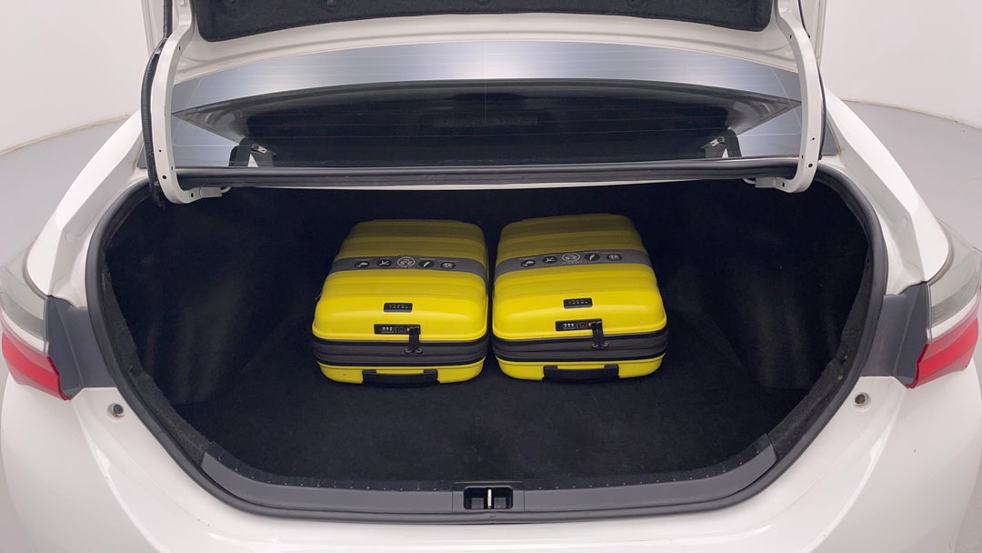 Boot Inside View with Luggage