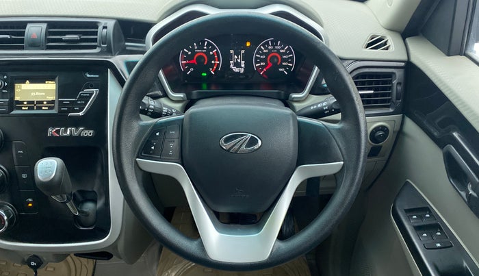 2016 Mahindra Kuv100 K6 D 5 STR, Diesel, Manual, 43,073 km, Steering Wheel Close Up