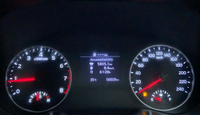 2019 KIA SELTOS GTK 1.4 PETROL, Petrol, Manual, 56,606 km, Odometer Image