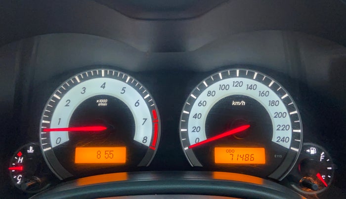 2013 Toyota Corolla Altis G, Petrol, Manual, 71,486 km, Odometer View