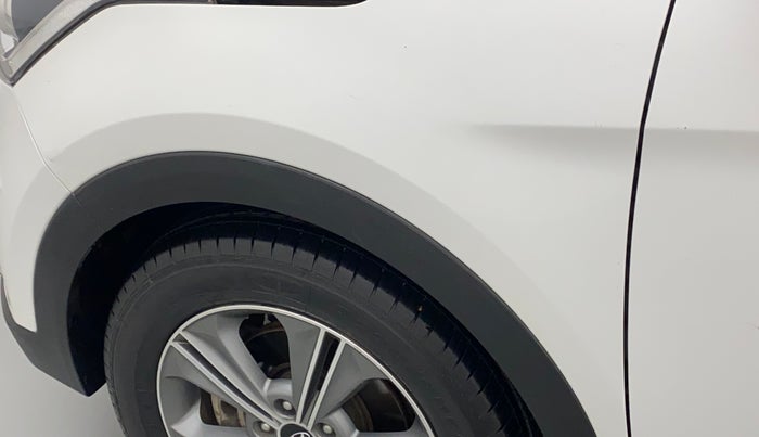 2017 Hyundai Creta SX PLUS AT 1.6 DIESEL, Diesel, Automatic, 88,545 km, Left fender - Paint has minor damage