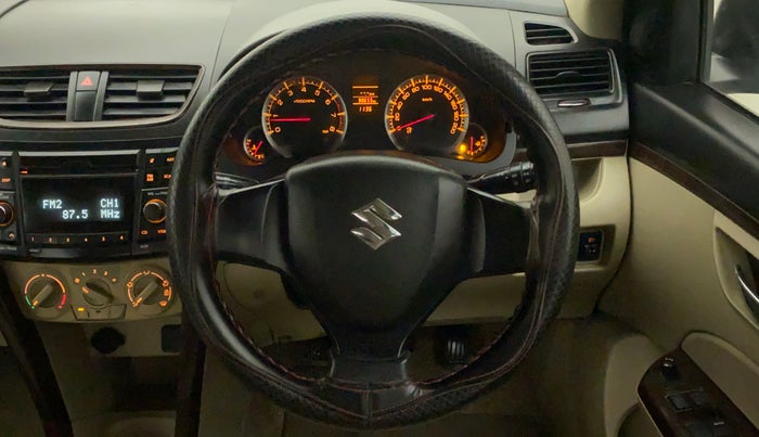 2013 Maruti Swift Dzire VXI REGAL EDITION, Petrol, Manual, 98,655 km, Steering Wheel Close Up
