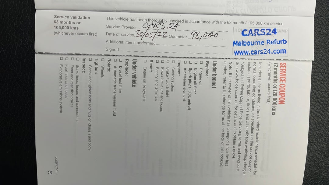 2016 Holden Captiva 7 Ltz (awd), Automatic, 98070 km, Service History