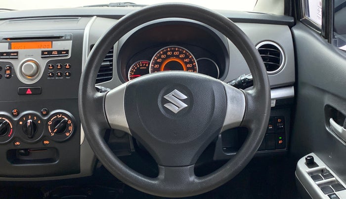 2012 Maruti Wagon R 1.0 VXI, Petrol, Manual, 73,157 km, Steering Wheel Close Up