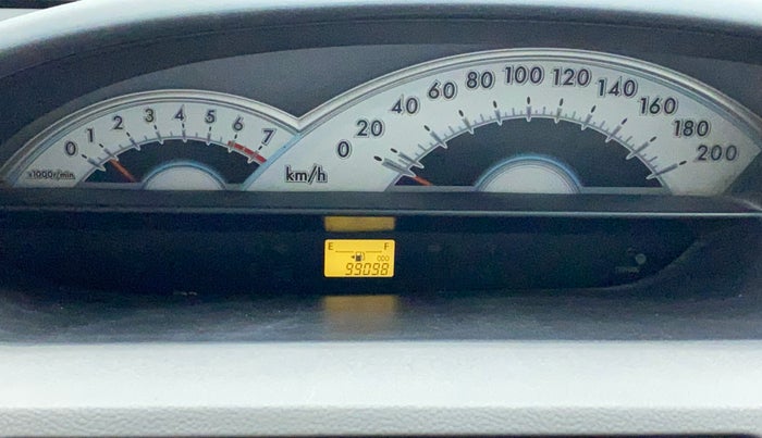 2011 Toyota Etios VX, Petrol, Manual, 99,098 km, Odometer Image