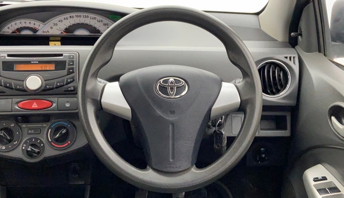 2012 Toyota Etios V, Petrol, Manual, 89,724 km, Steering Wheel Close Up