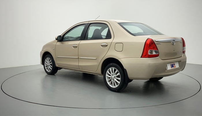 2012 Toyota Etios V, Petrol, Manual, 89,724 km, Left Back Diagonal