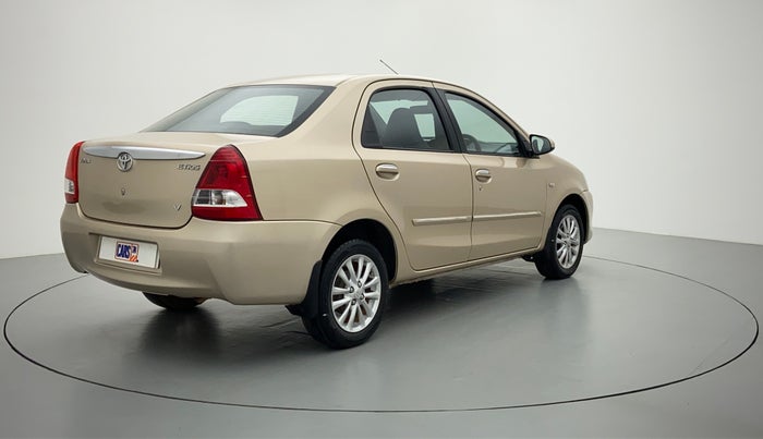 2012 Toyota Etios V, Petrol, Manual, 89,724 km, Right Back Diagonal