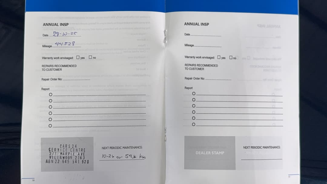 Service History