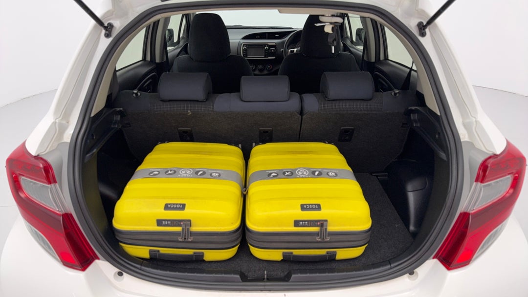 2015 Toyota Yaris Ascent, Manual, 102876 km, Boot Inside View with Luggage