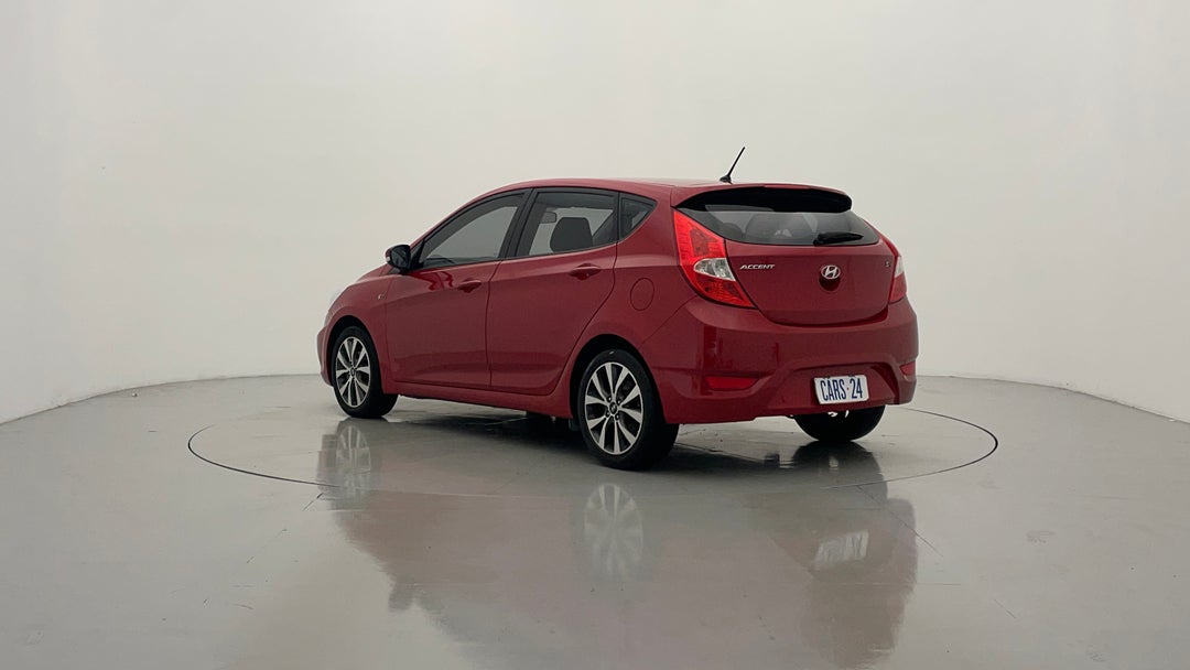 2015 Hyundai Accent Sr, Automatic, 144335 km, Left Back Diagonal (45- Degree) View