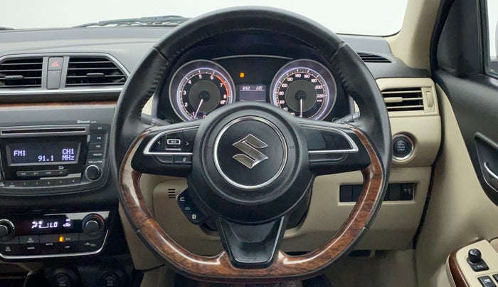 2017 Maruti Dzire ZXI AMT, Petrol, Automatic, 37,274 km, Steering Wheel Close Up