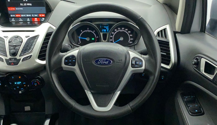 2017 Ford Ecosport TITANIUM+ 1.5L DIESEL, Diesel, Manual, 1,05,172 km, Steering Wheel Close Up