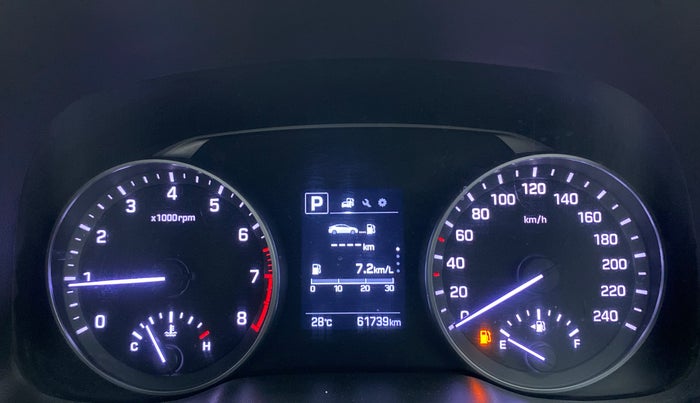 2017 Hyundai New Elantra 2.0 SX(O) AT PETROL, Petrol, Automatic, 61,739 km, Odometer Image