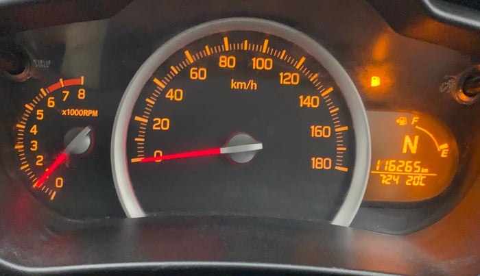 2015 Maruti Celerio VXI AMT, Petrol, Automatic, 1,16,265 km, Odometer Image