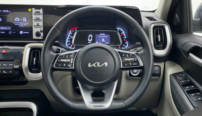 2021 KIA SONET HTX 1.0 IMT, Petrol, Manual, 18,786 km, Steering Wheel Close Up