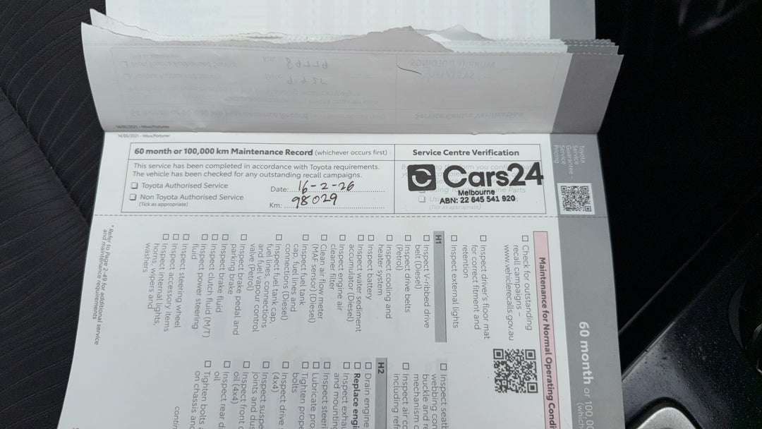 2022 Toyota Fortuner Gx, Automatic, 98033 km, Service History