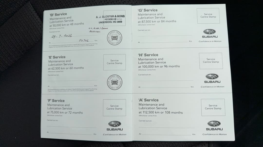 2023 Subaru Outback AWD, Automatic, 54539 km, Service History