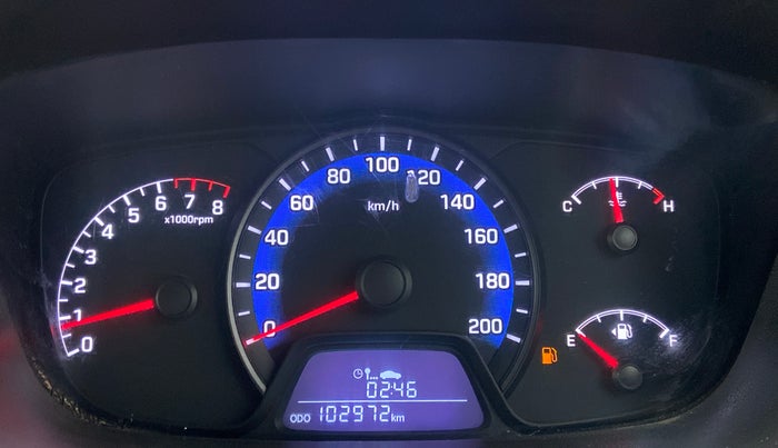 2014 Hyundai Xcent BASE 1.2, Petrol, Manual, 1,03,061 km, Odometer Image