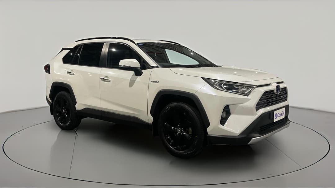 2019 Toyota RAV4 Cruiser (AWD) Hybrid, Automatic, 39377 km, Right Front Diagonal (45- Degree) View