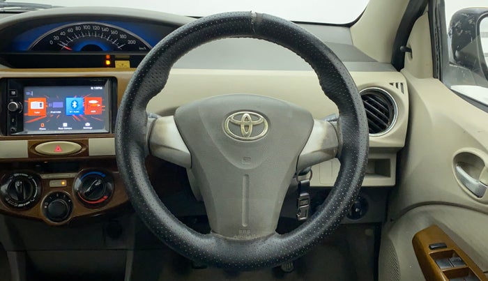 2014 Toyota Etios G SP, Petrol, Manual, 78,652 km, Steering Wheel Close Up