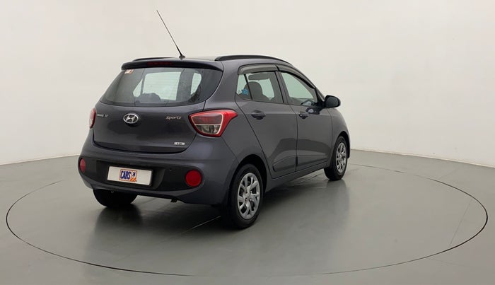 2017 Hyundai Grand i10 SPORTZ (O) 1.2 KAPPA VTVT, Petrol, Manual, 75,841 km, Right Back Diagonal