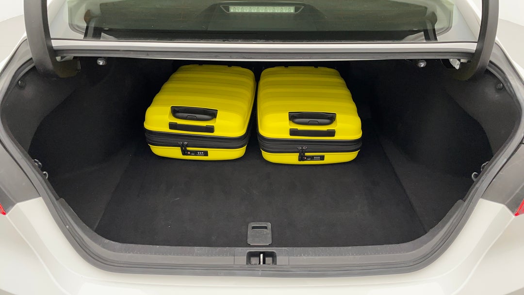 Boot Inside View with Luggage