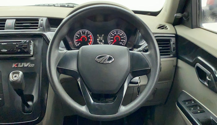 2017 Mahindra Kuv100 K4 6 STR, Petrol, Manual, 31,501 km, Steering Wheel Close Up