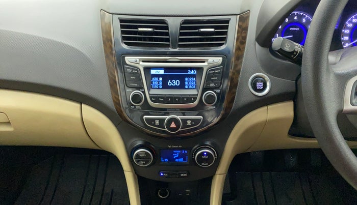2015 Hyundai Verna FLUIDIC 4S 1.6 VTVT S(O), Petrol, Manual, 78,353 km, Air Conditioner